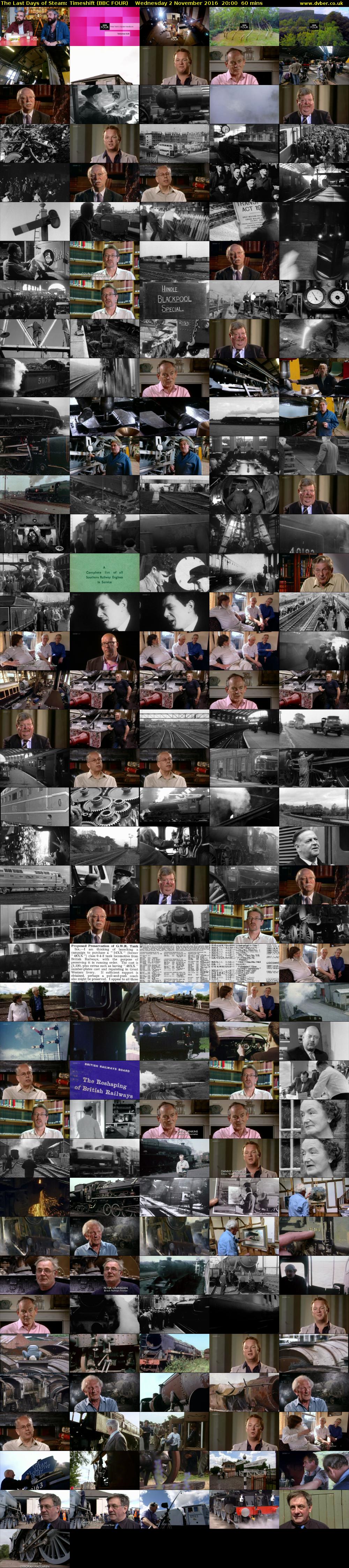 The Last Days of Steam: Timeshift (BBC FOUR) Wednesday 2 November 2016 20:00 - 21:00