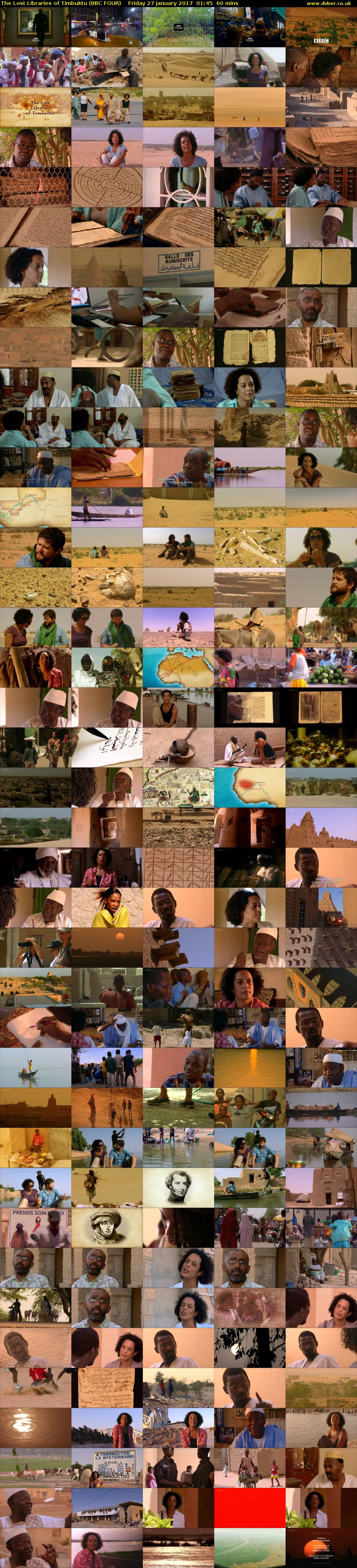 The Lost Libraries of Timbuktu (BBC FOUR) Friday 27 January 2017 01:45 - 02:45