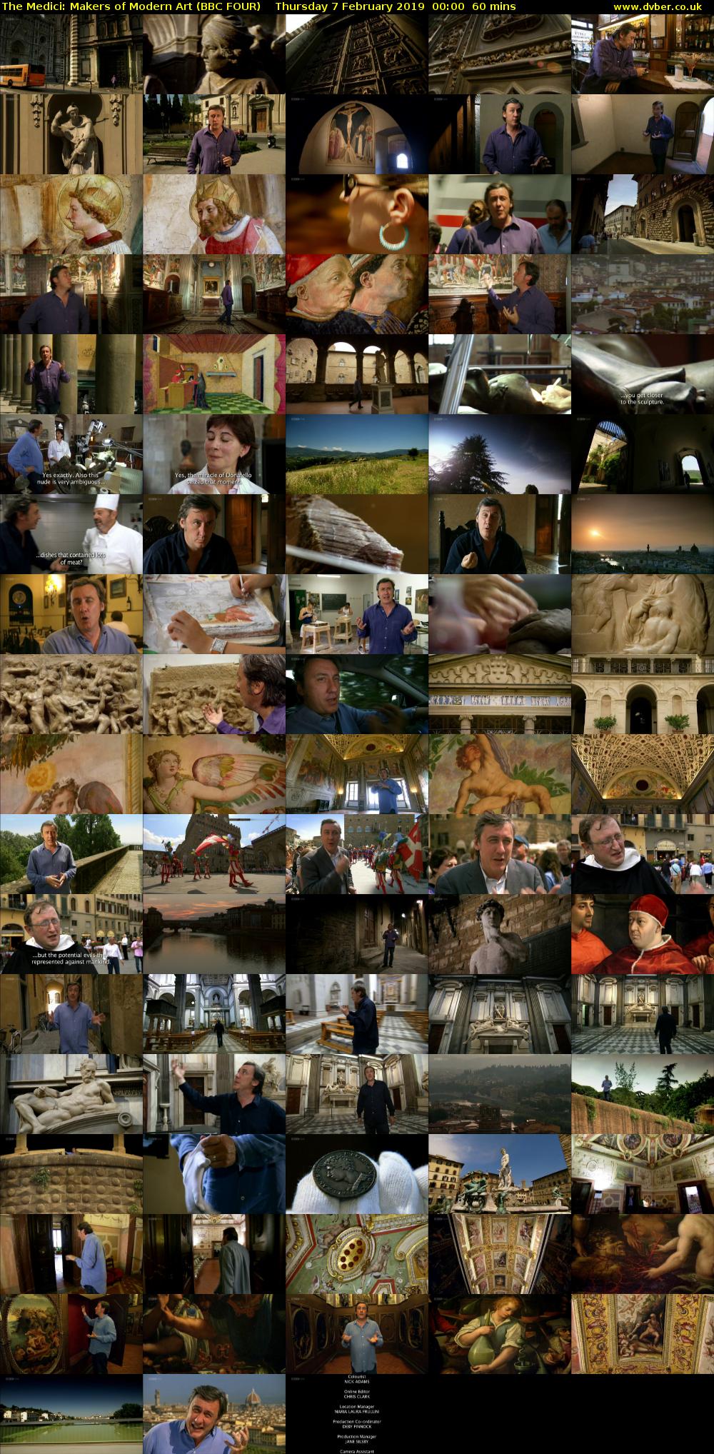 The Medici: Makers of Modern Art (BBC FOUR) Thursday 7 February 2019 00:00 - 01:00