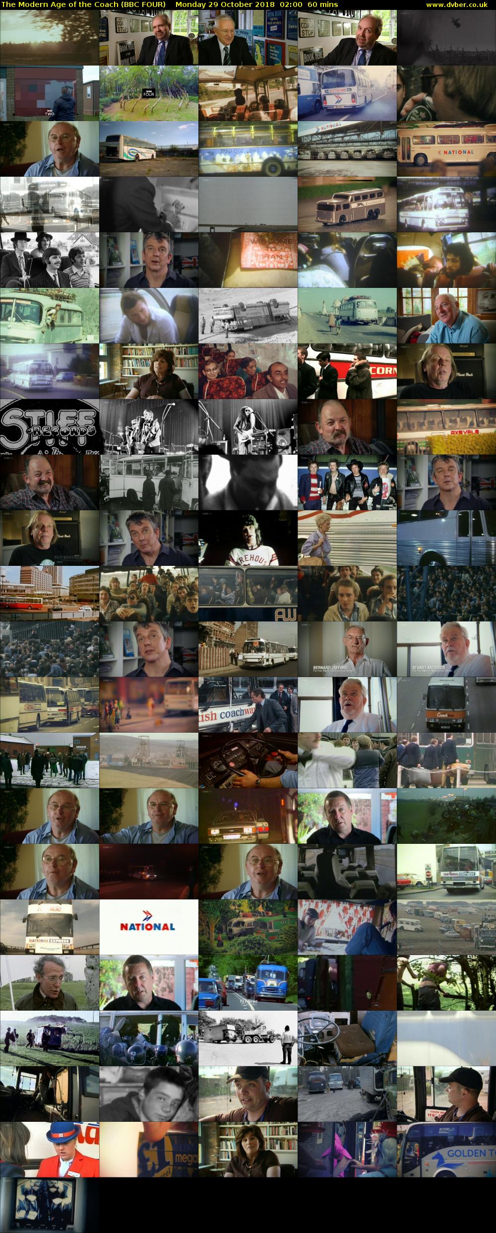 The Modern Age of the Coach (BBC FOUR) Monday 29 October 2018 02:00 - 03:00