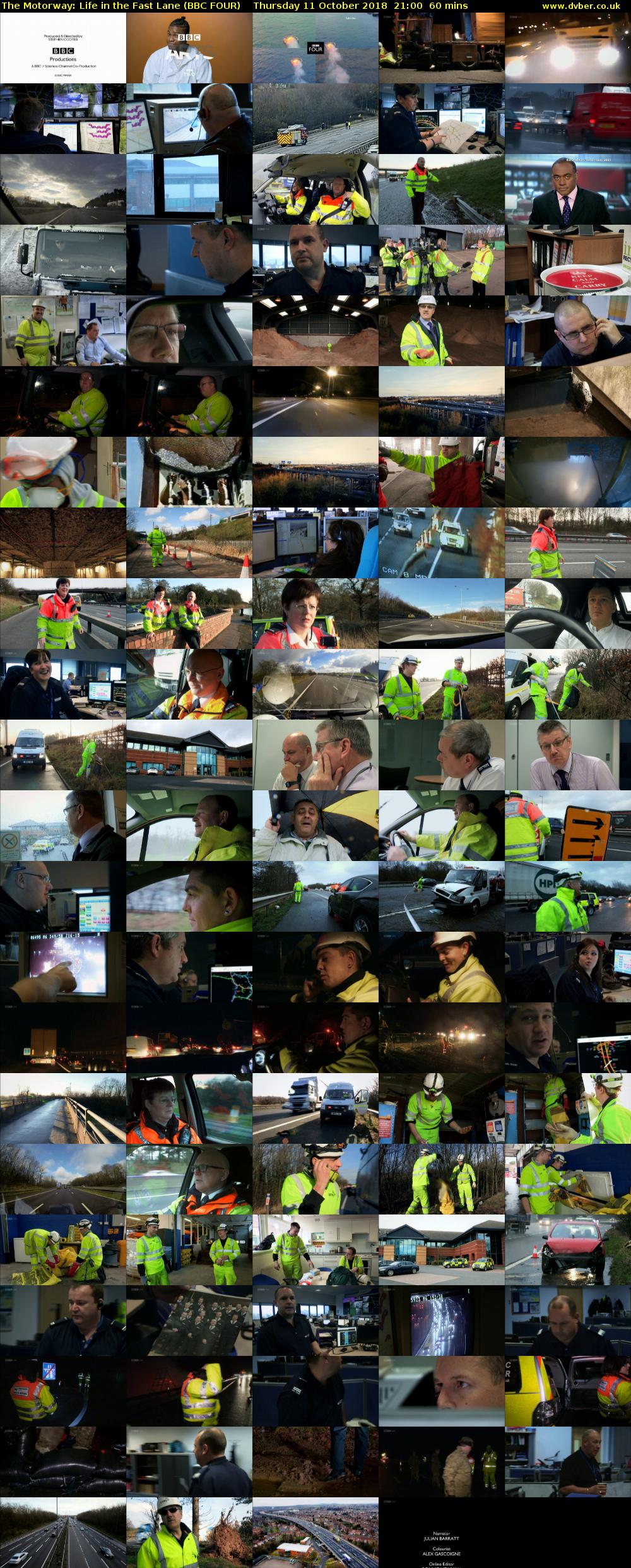 The Motorway: Life in the Fast Lane (BBC FOUR) Thursday 11 October 2018 21:00 - 22:00
