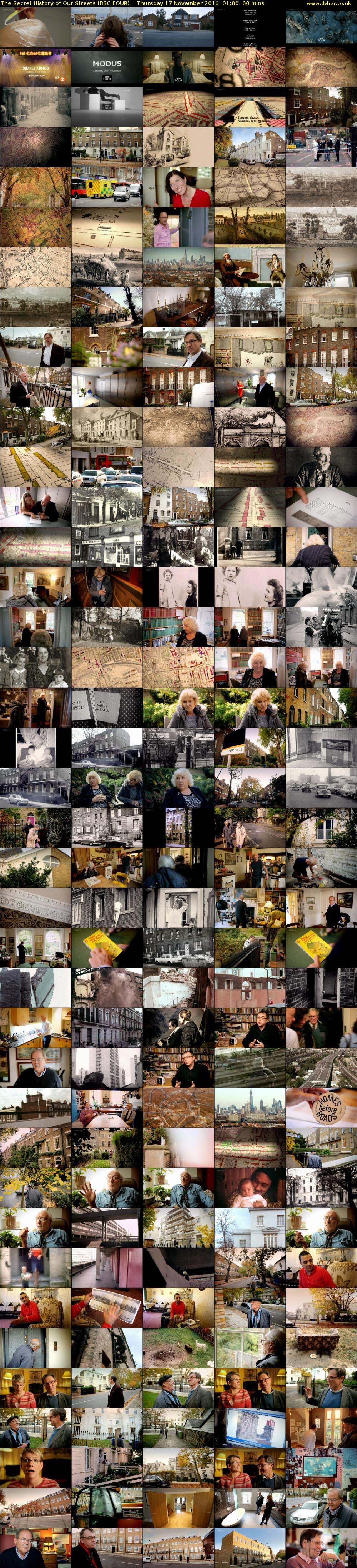 The Secret History of Our Streets (BBC FOUR) Thursday 17 November 2016 01:00 - 02:00