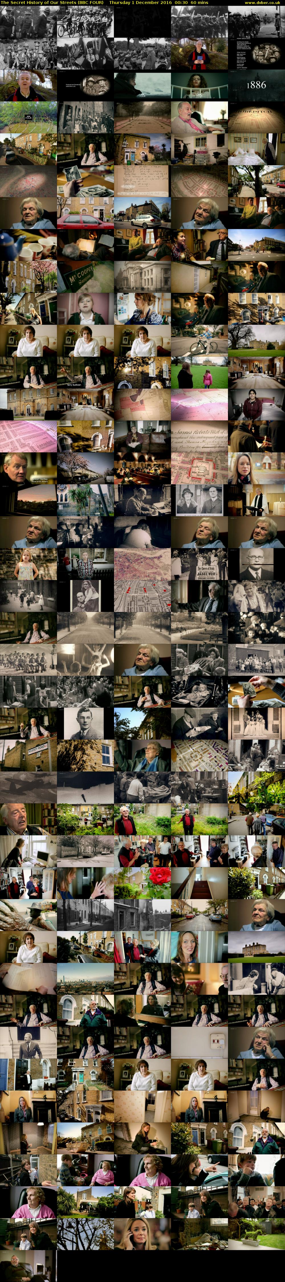 The Secret History of Our Streets (BBC FOUR) Thursday 1 December 2016 00:30 - 01:30