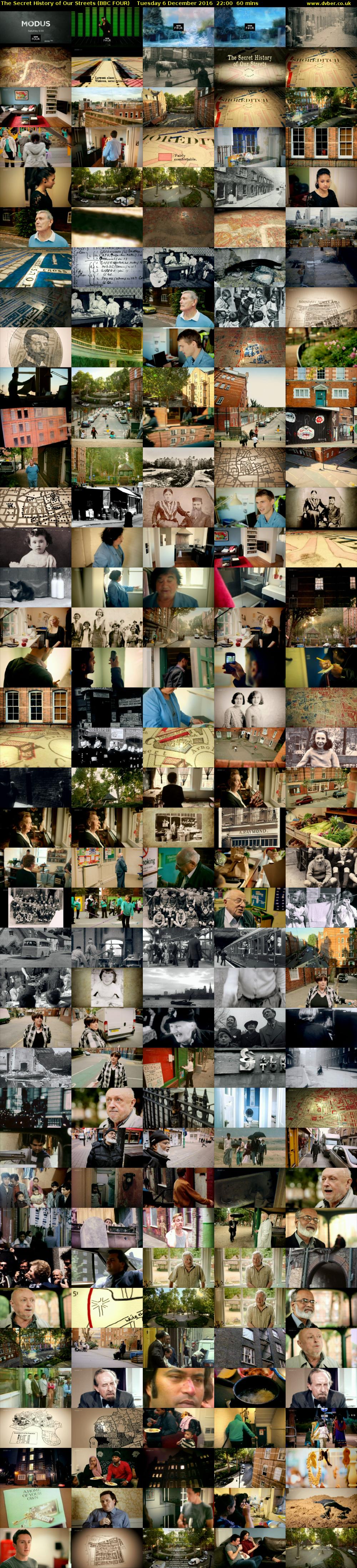 The Secret History of Our Streets (BBC FOUR) Tuesday 6 December 2016 22:00 - 23:00
