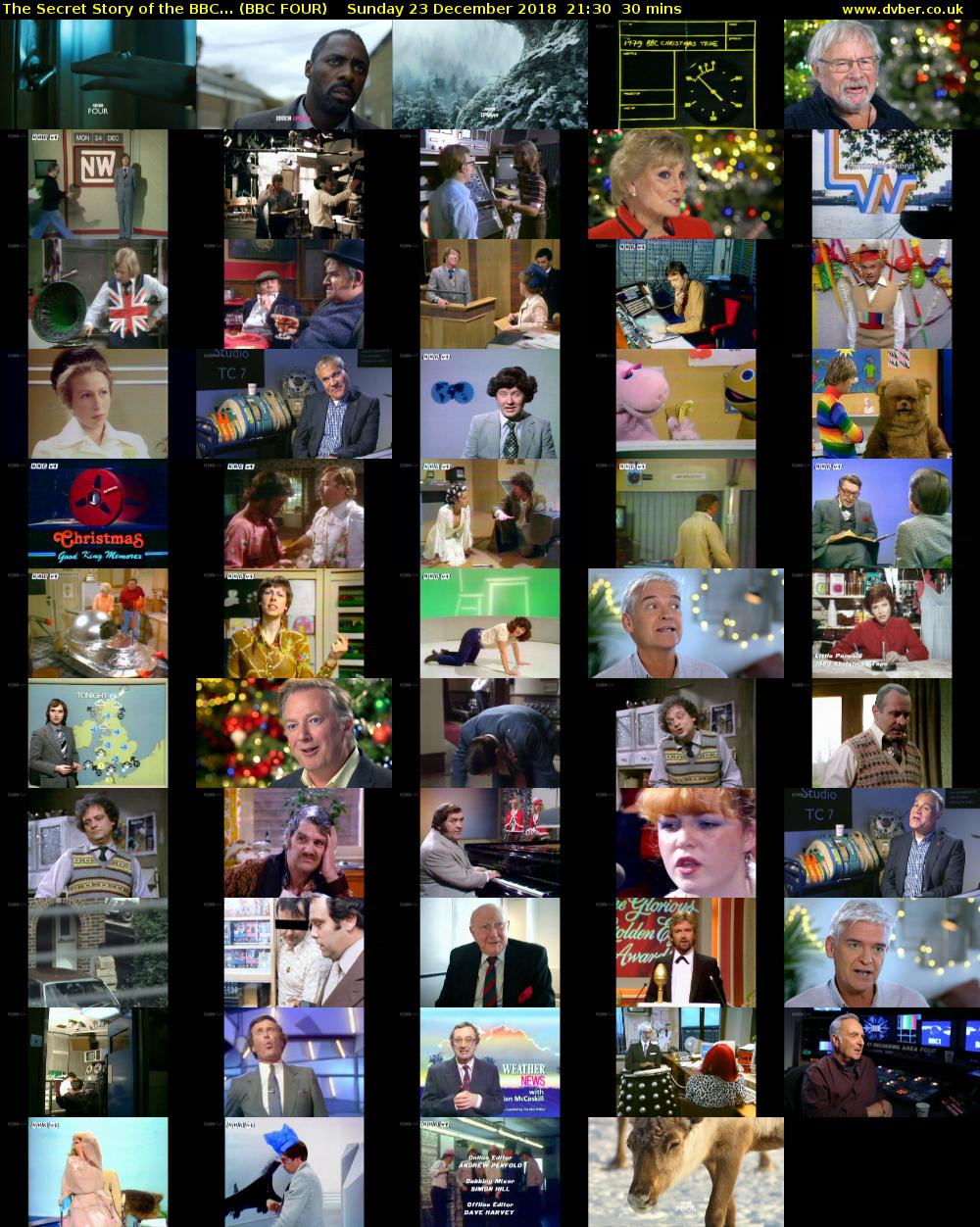 The Secret Story of the BBC... (BBC FOUR) Sunday 23 December 2018 21:30 - 22:00