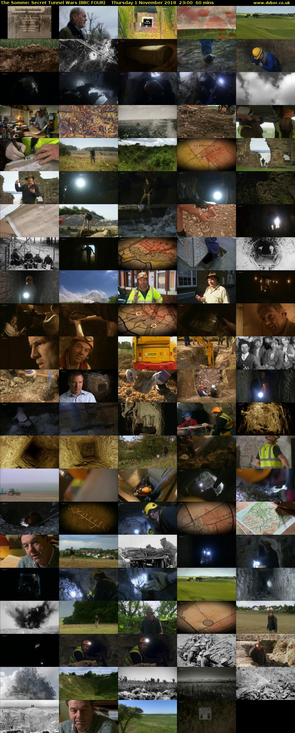 The Somme: Secret Tunnel Wars (BBC FOUR) Thursday 1 November 2018 23:00 - 00:00