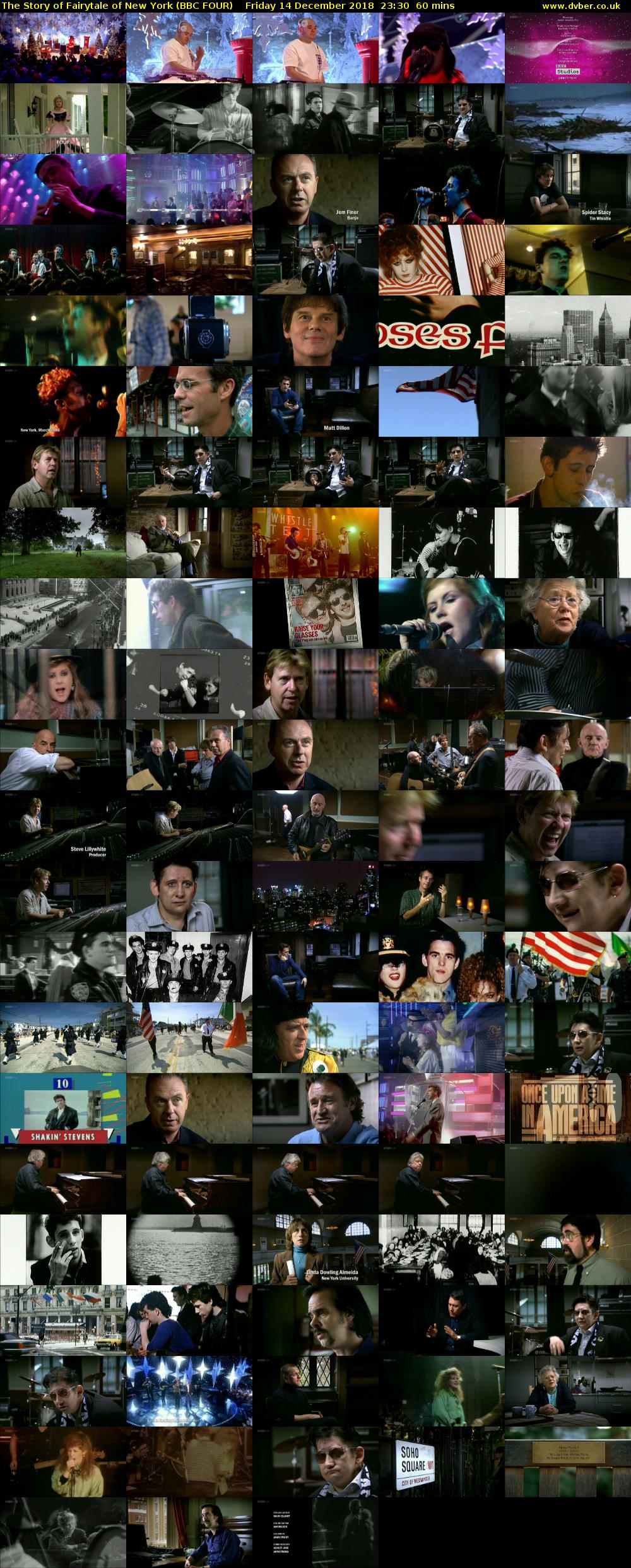 The Story of Fairytale of New York (BBC FOUR) Friday 14 December 2018 23:30 - 00:30