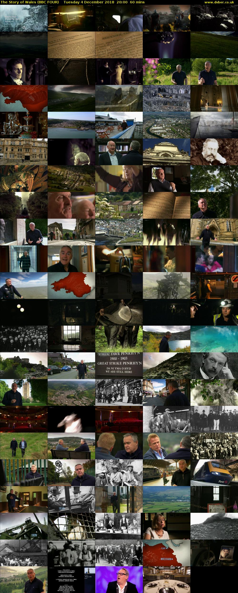 The Story of Wales (BBC FOUR) Tuesday 4 December 2018 20:00 - 21:00