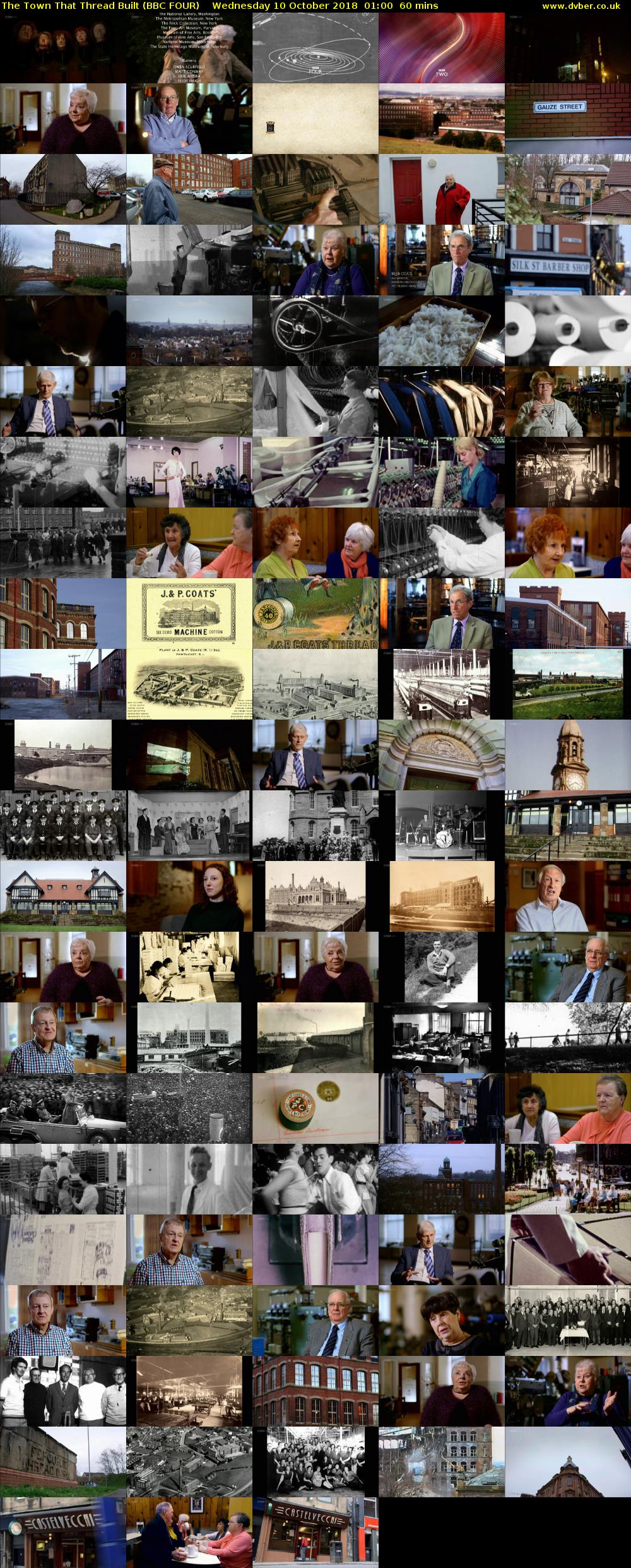 The Town That Thread Built (BBC FOUR) Wednesday 10 October 2018 01:00 - 02:00