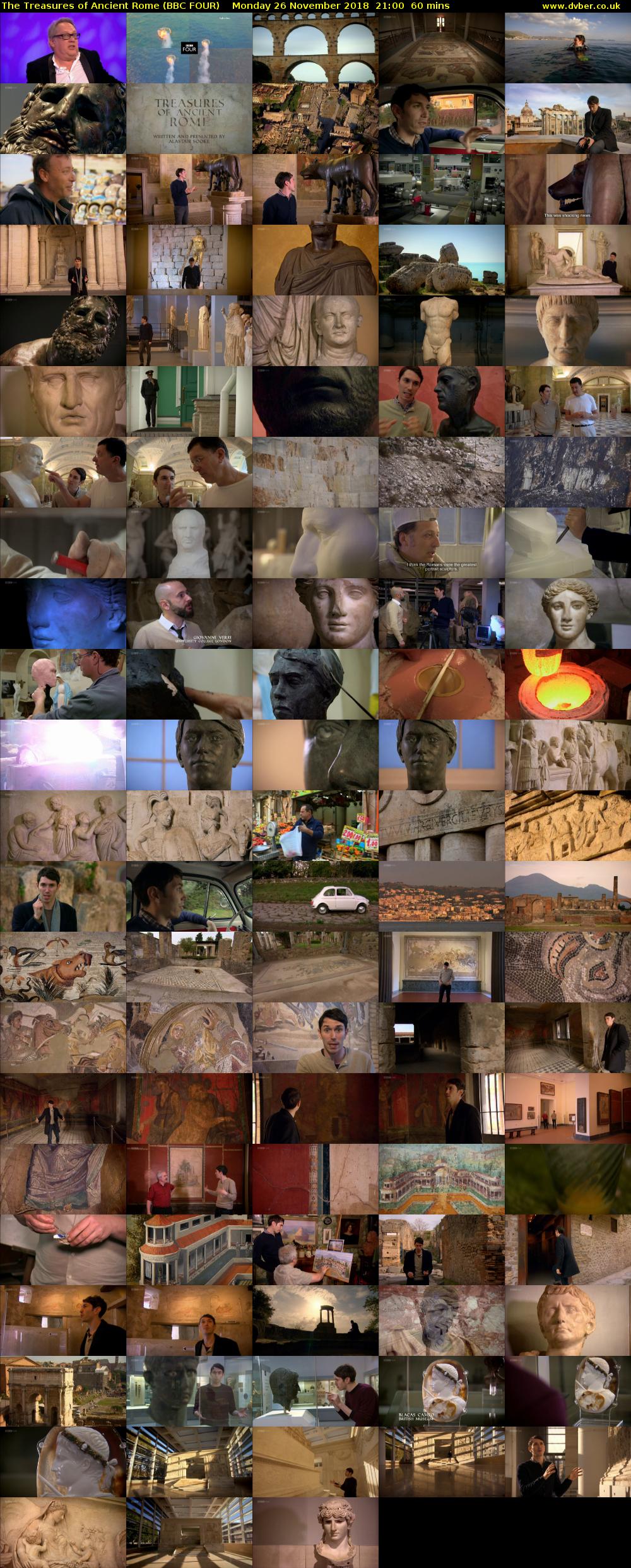 The Treasures of Ancient Rome (BBC FOUR) Monday 26 November 2018 21:00 - 22:00