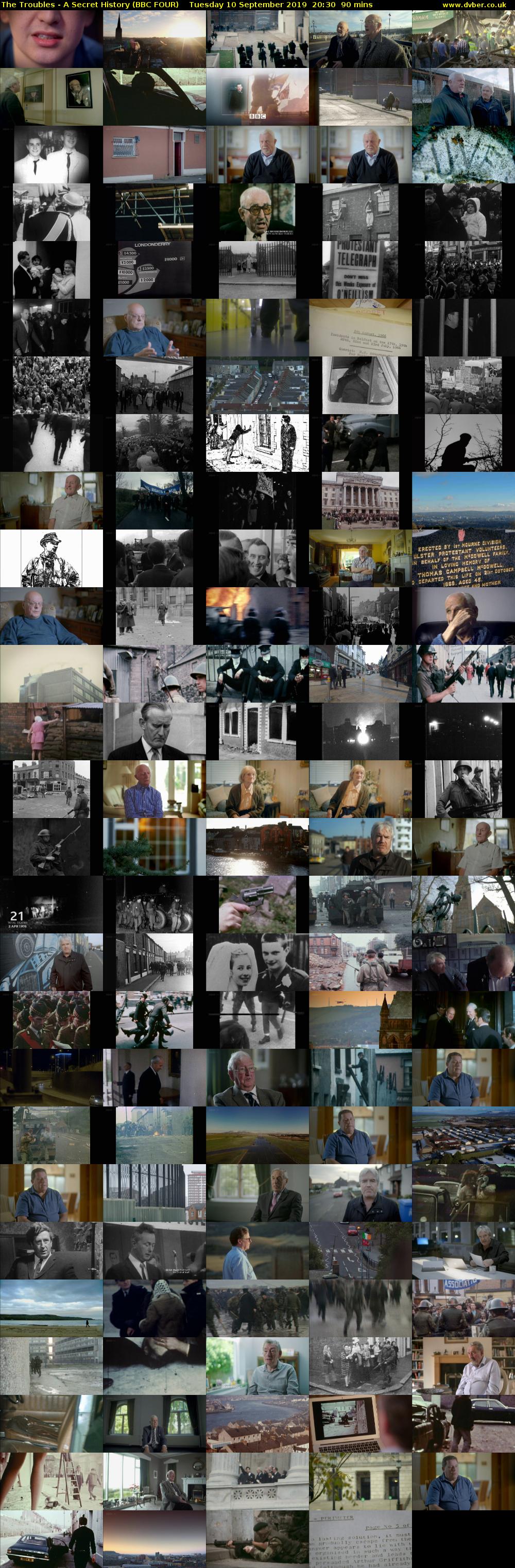 The Troubles - A Secret History (BBC FOUR) Tuesday 10 September 2019 20:30 - 22:00