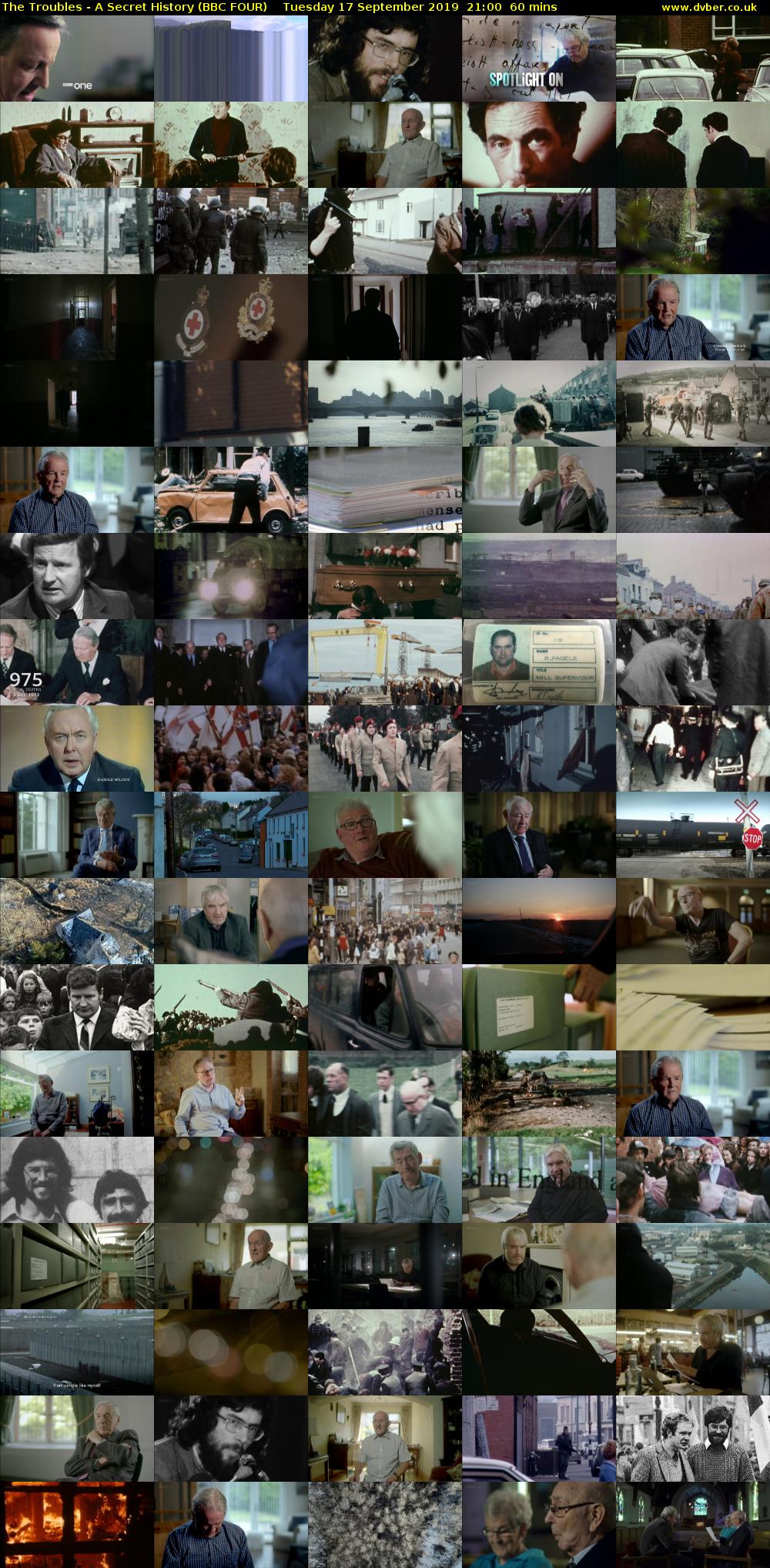 The Troubles - A Secret History (BBC FOUR) Tuesday 17 September 2019 21:00 - 22:00