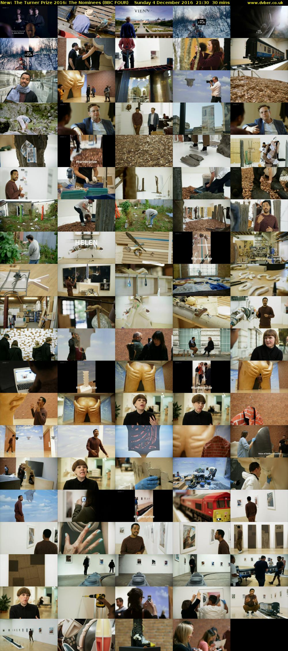 The Turner Prize 2016: The Nominees (BBC FOUR) Sunday 4 December 2016 21:30 - 22:00