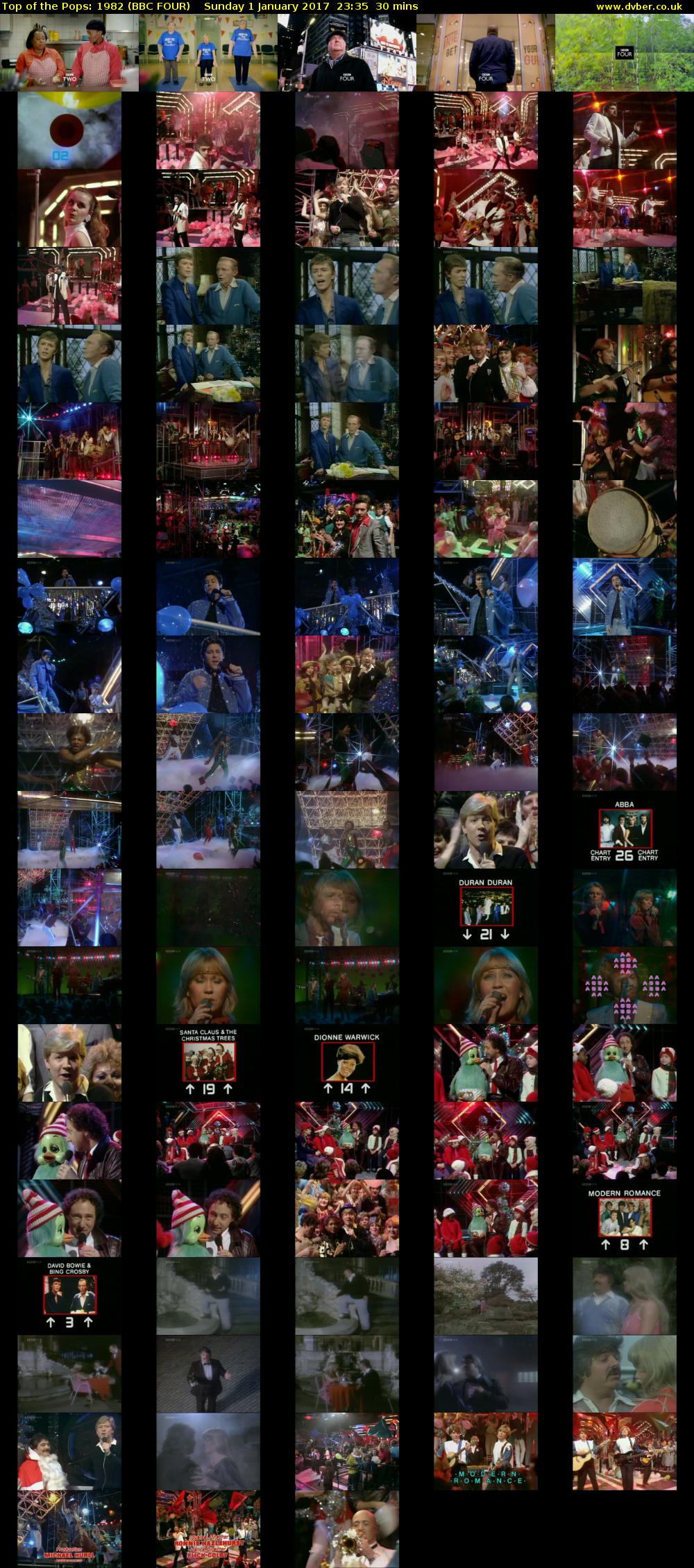 Top of the Pops: 1982 (BBC FOUR) Sunday 1 January 2017 23:35 - 00:05