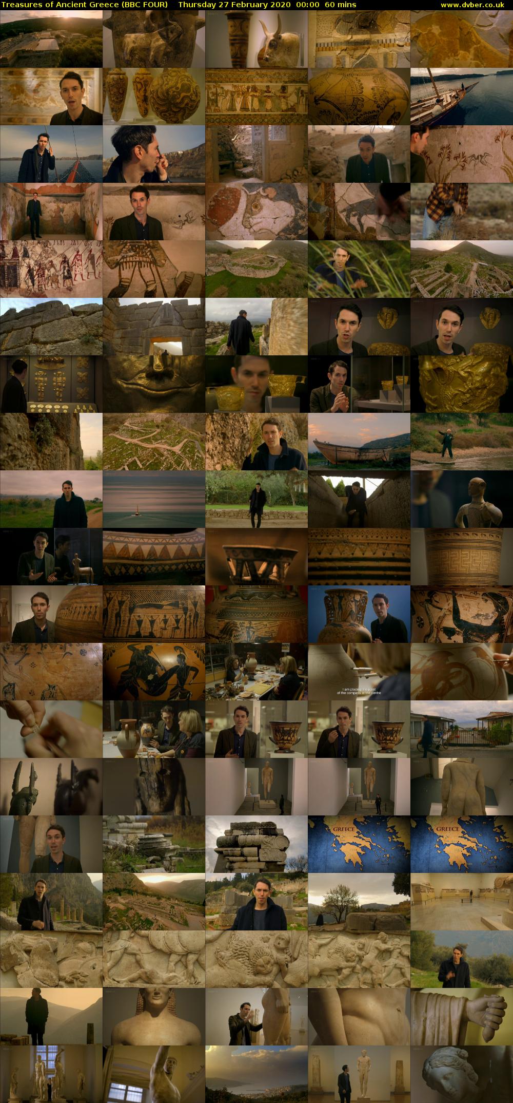 Treasures of Ancient Greece (BBC FOUR) Thursday 27 February 2020 00:00 - 01:00