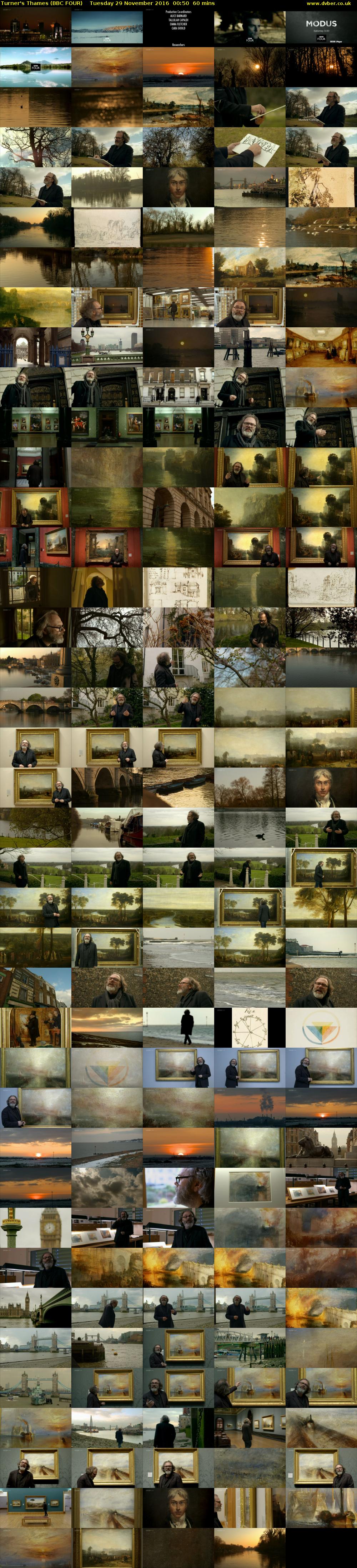 Turner's Thames (BBC FOUR) Tuesday 29 November 2016 00:50 - 01:50