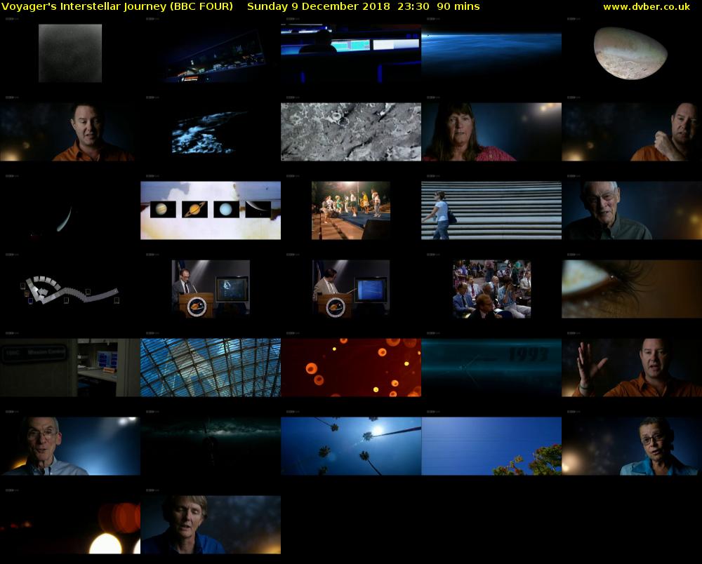 Voyager's Interstellar Journey (BBC FOUR) Sunday 9 December 2018 23:30 - 01:00