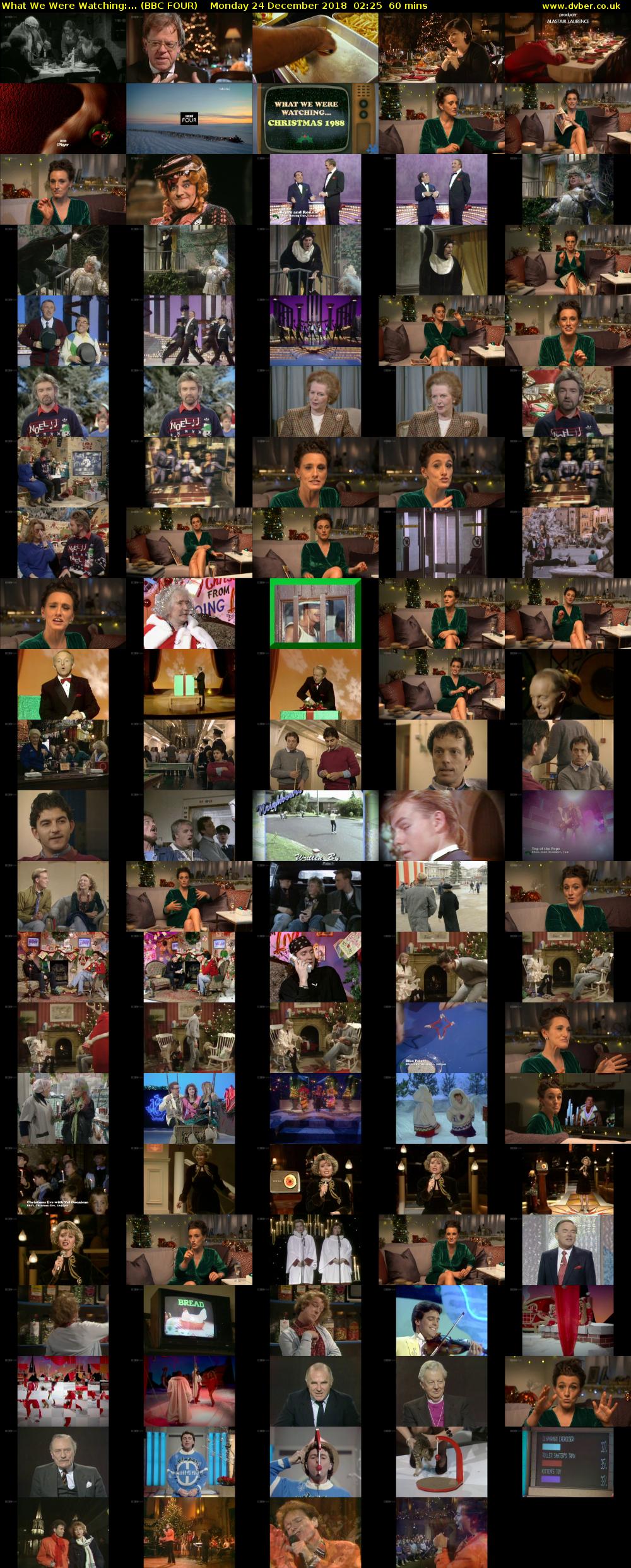 What We Were Watching:... (BBC FOUR) Monday 24 December 2018 02:25 - 03:25