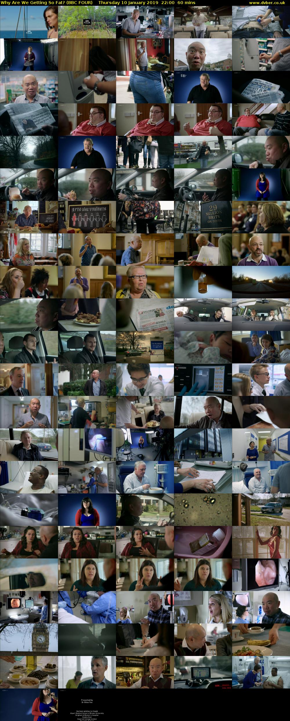 Why Are We Getting So Fat? (BBC FOUR) Thursday 10 January 2019 22:00 - 23:00