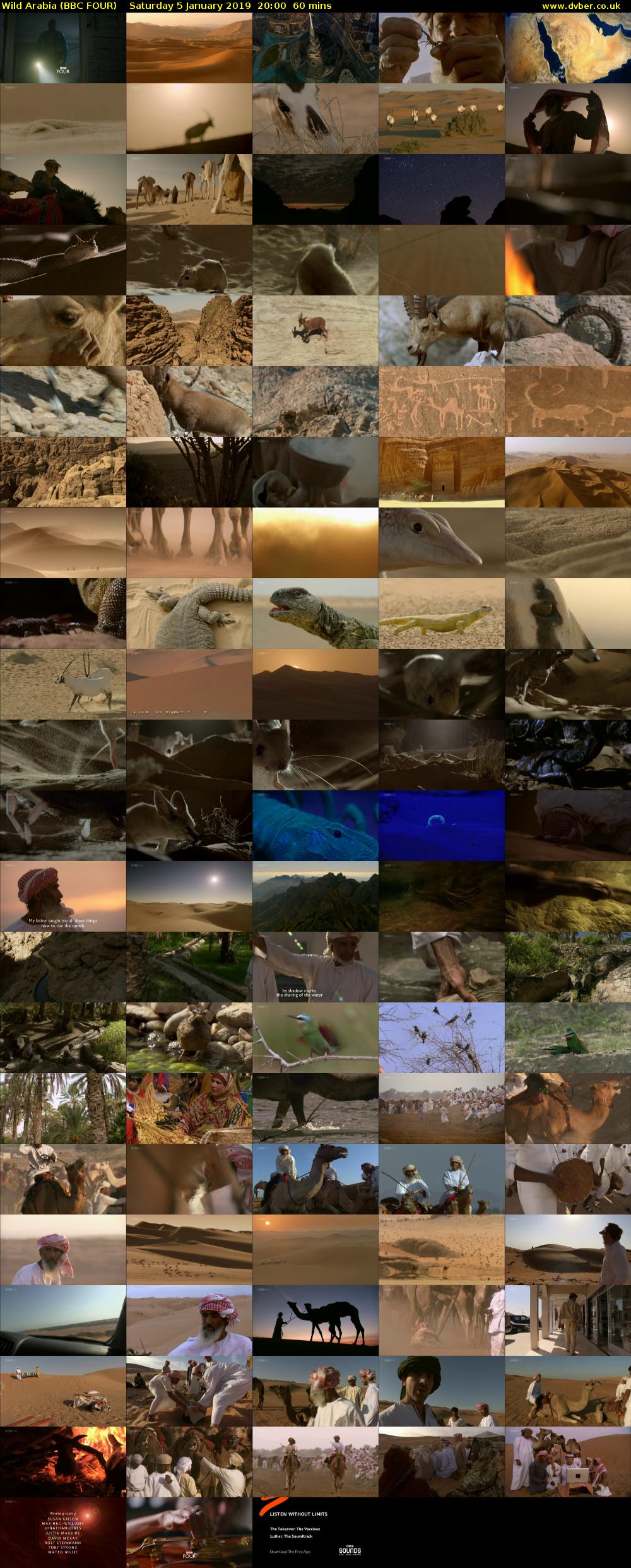 Wild Arabia (BBC FOUR) Saturday 5 January 2019 20:00 - 21:00