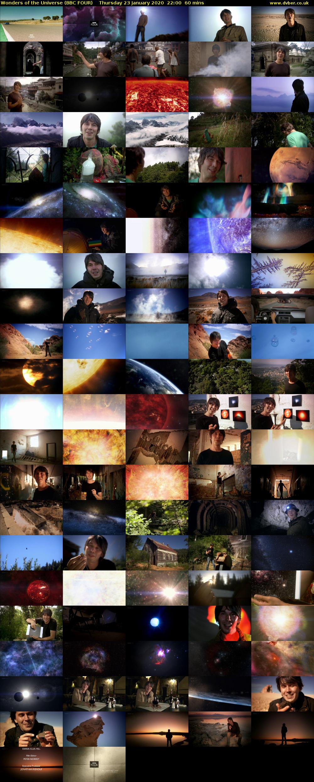Wonders of the Universe (BBC FOUR) Thursday 23 January 2020 22:00 - 23:00