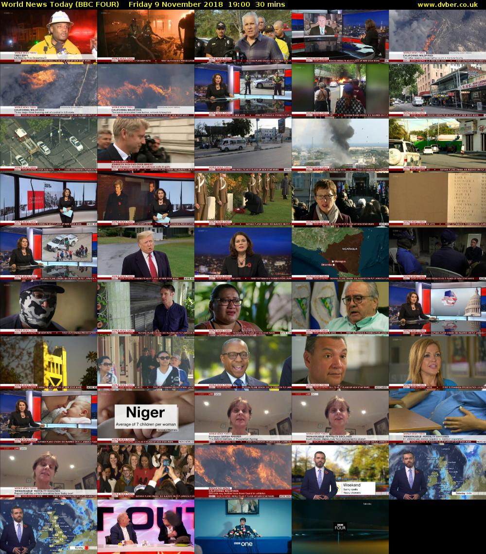 World News Today (BBC FOUR) Friday 9 November 2018 19:00 - 19:30