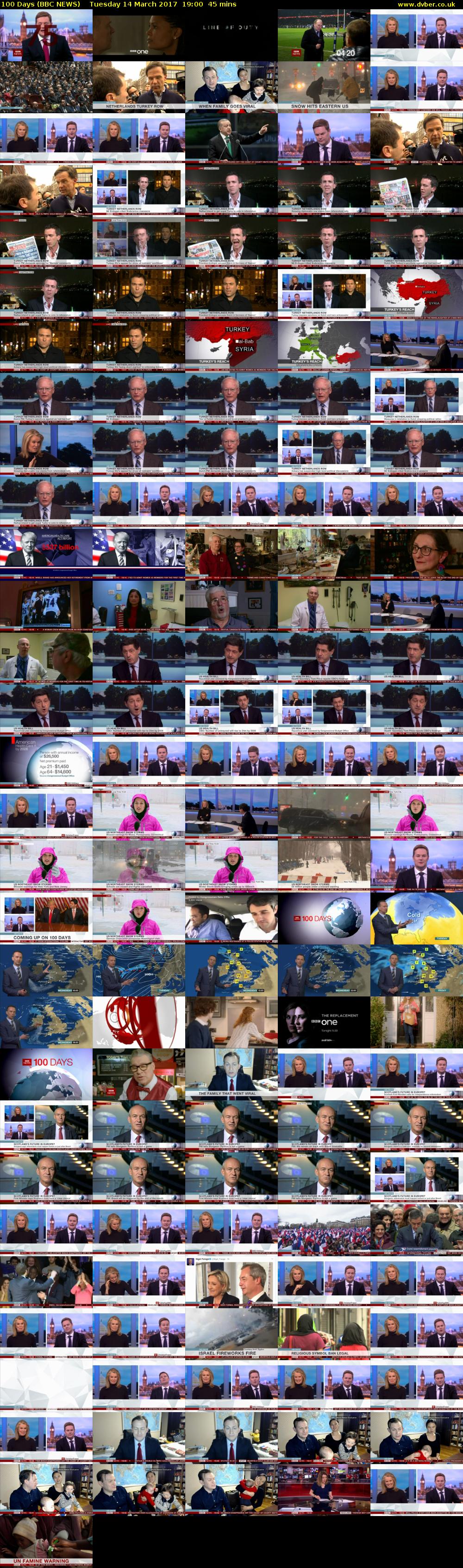 100 Days (BBC NEWS) Tuesday 14 March 2017 19:00 - 19:45