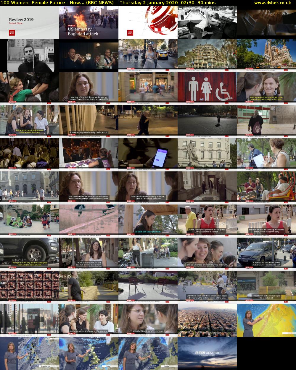 100 Women: Female Future - How... (BBC NEWS) Thursday 2 January 2020 02:30 - 03:00