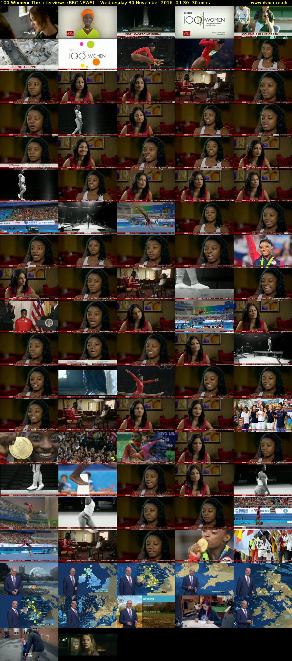 100 Women: The Interviews (BBC NEWS) Wednesday 30 November 2016 04:30 - 05:00