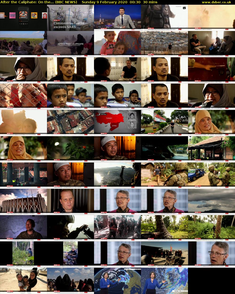 After the Caliphate: On the... (BBC NEWS) Sunday 9 February 2020 00:30 - 01:00