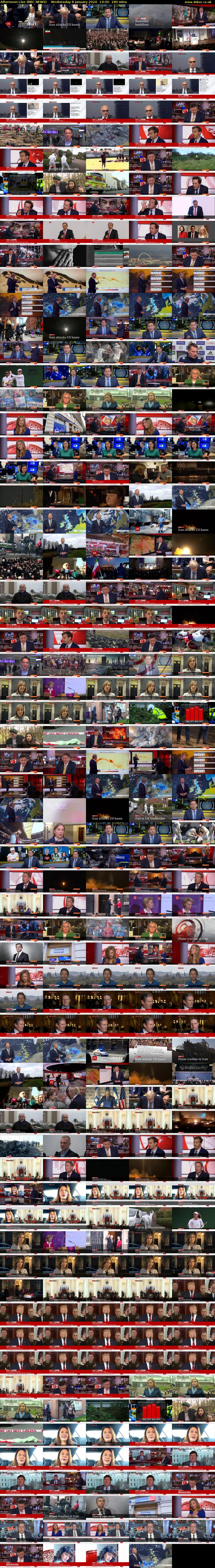 Afternoon Live (BBC NEWS) Wednesday 8 January 2020 14:00 - 17:00