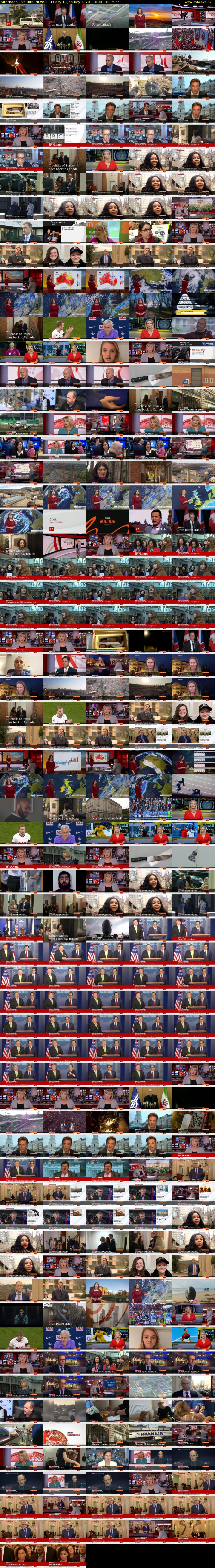 Afternoon Live (BBC NEWS) Friday 10 January 2020 14:00 - 17:00