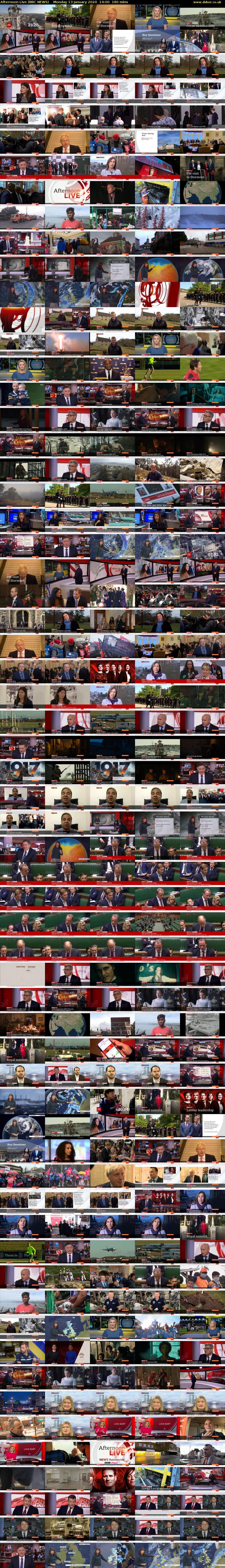 Afternoon Live (BBC NEWS) Monday 13 January 2020 14:00 - 17:00