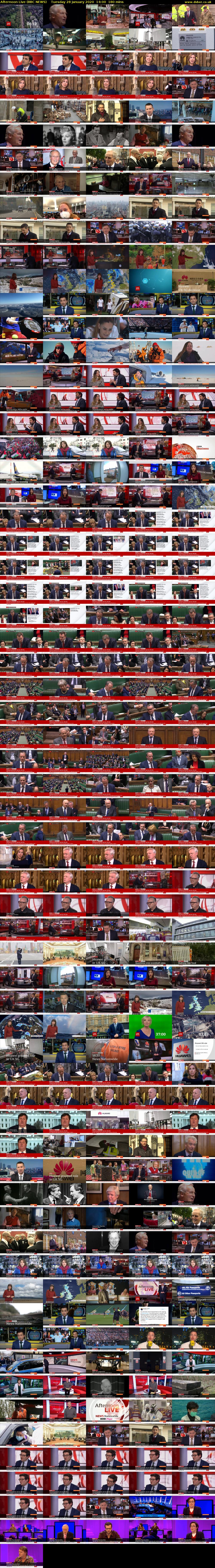 Afternoon Live (BBC NEWS) Tuesday 28 January 2020 14:00 - 17:00