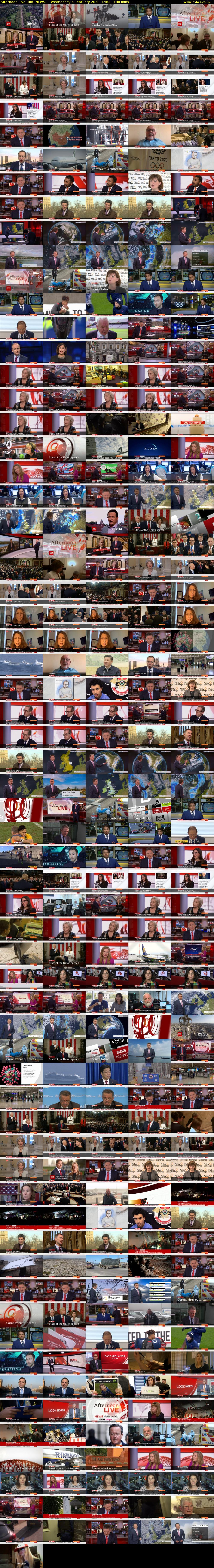 Afternoon Live (BBC NEWS) Wednesday 5 February 2020 14:00 - 17:00
