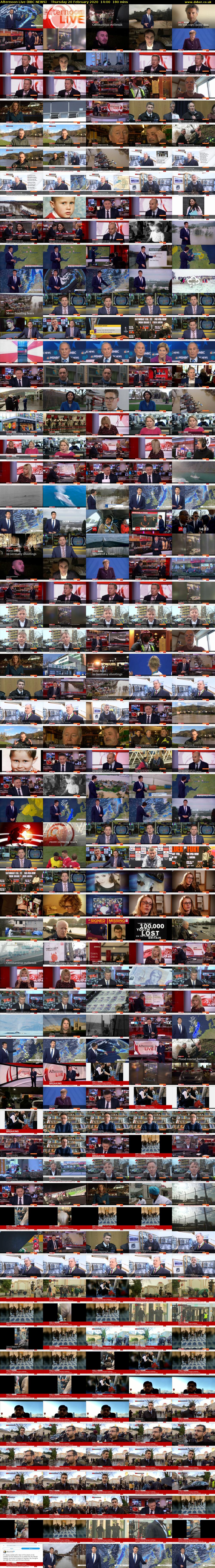 Afternoon Live (BBC NEWS) Thursday 20 February 2020 14:00 - 17:00