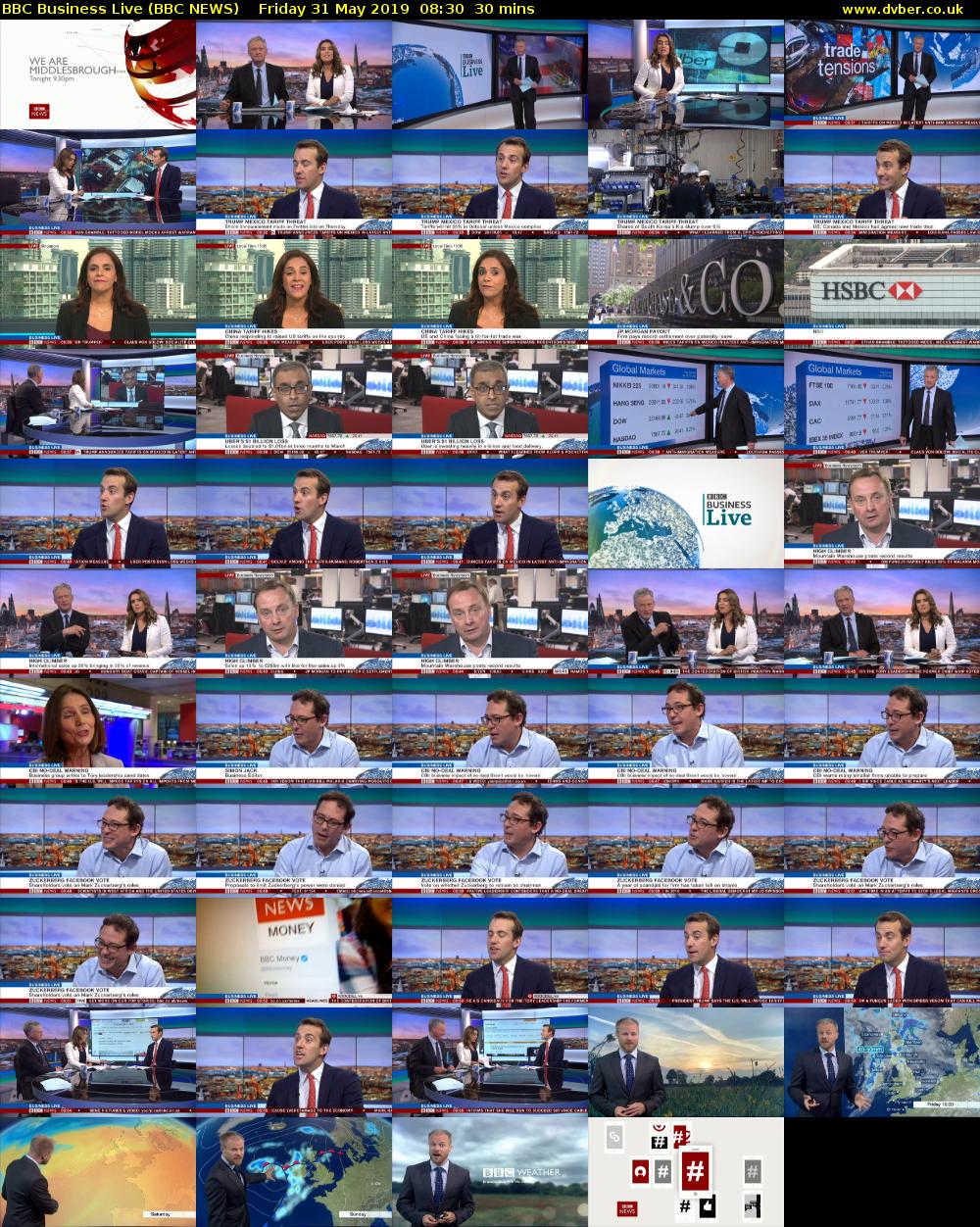 BBC Business Live (BBC NEWS) Friday 31 May 2019 08:30 - 09:00