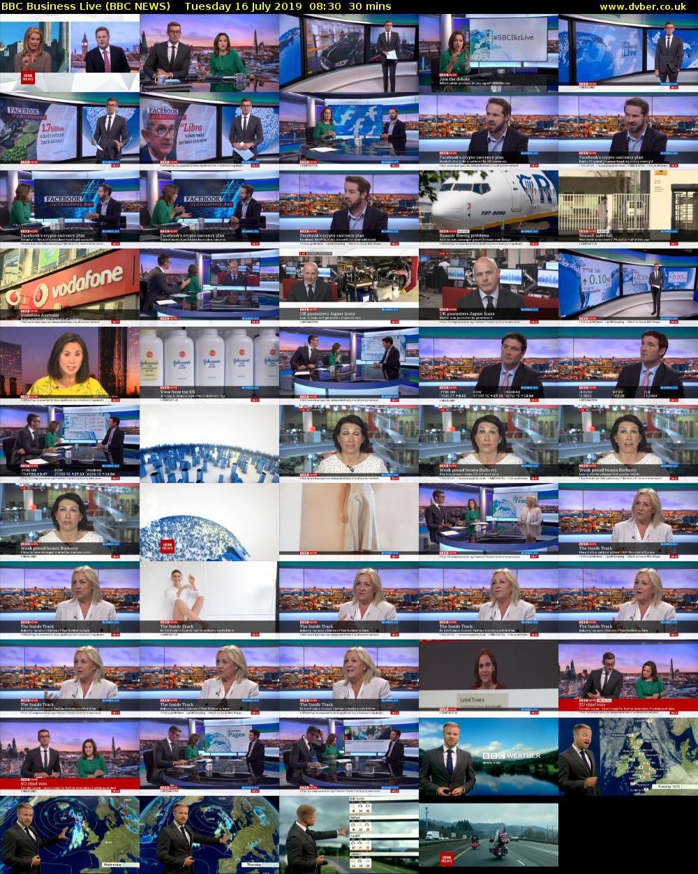 BBC Business Live (BBC NEWS) Tuesday 16 July 2019 08:30 - 09:00
