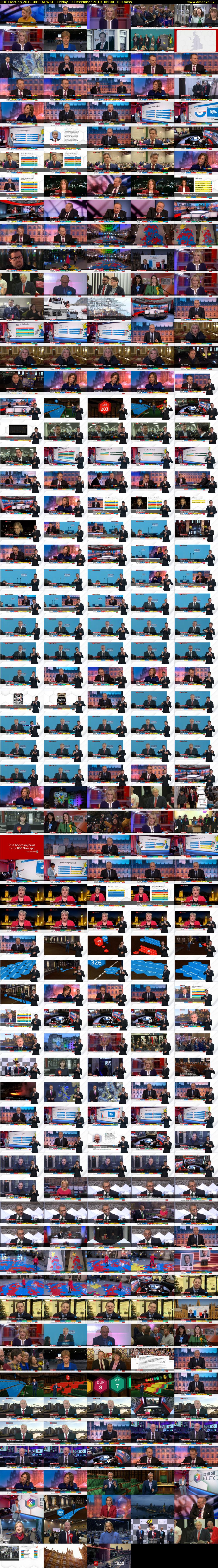 BBC Election 2019 (BBC NEWS) Friday 13 December 2019 06:00 - 09:00