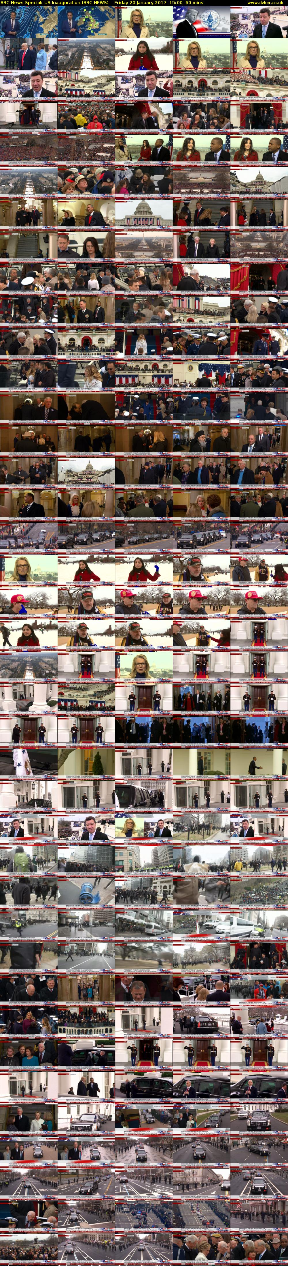 BBC News Special: US Inauguration (BBC NEWS) Friday 20 January 2017 15:00 - 16:00