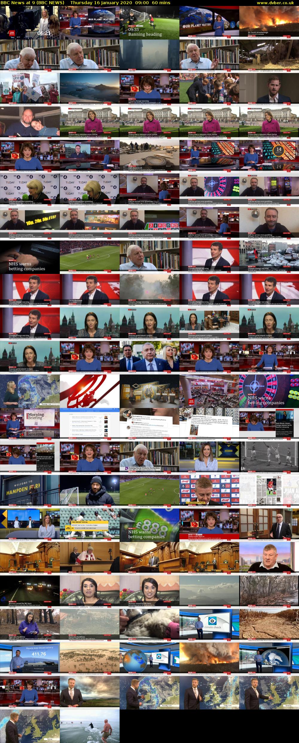 BBC News at 9 (BBC NEWS) Thursday 16 January 2020 09:00 - 10:00