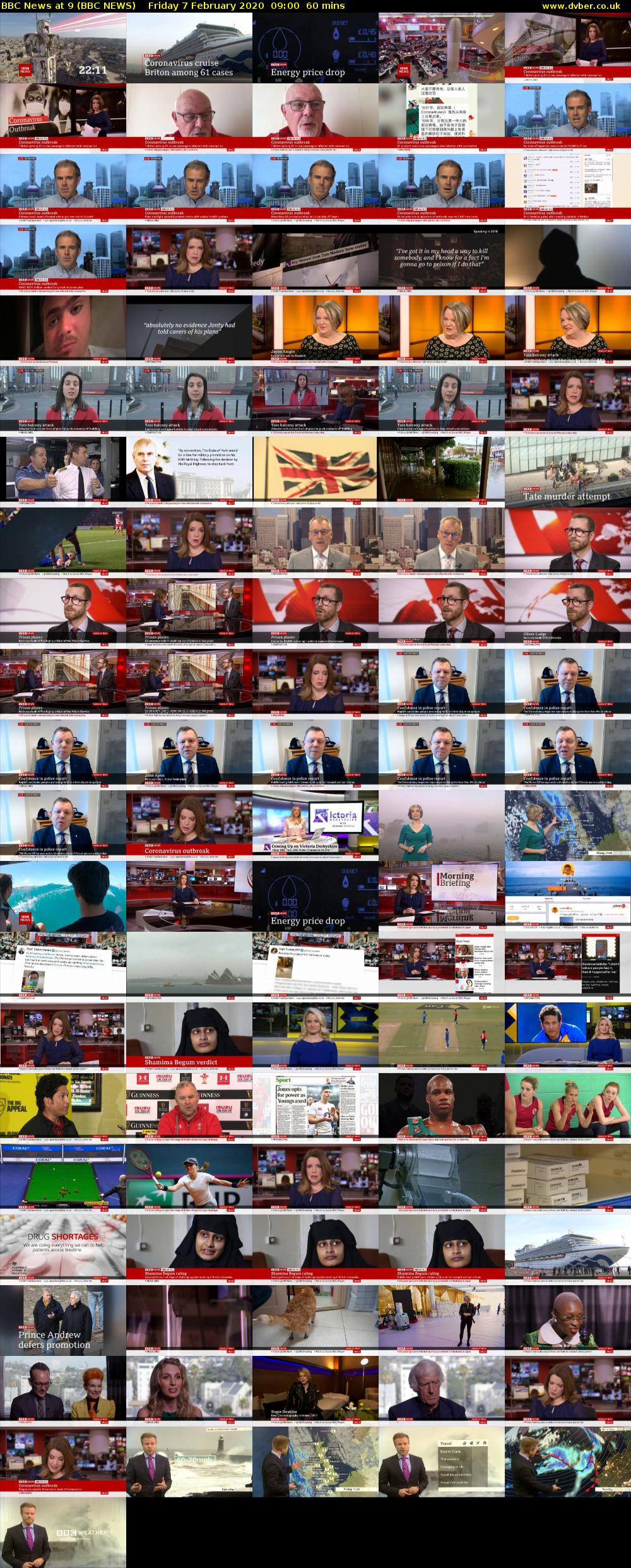 BBC News at 9 (BBC NEWS) Friday 7 February 2020 09:00 - 10:00
