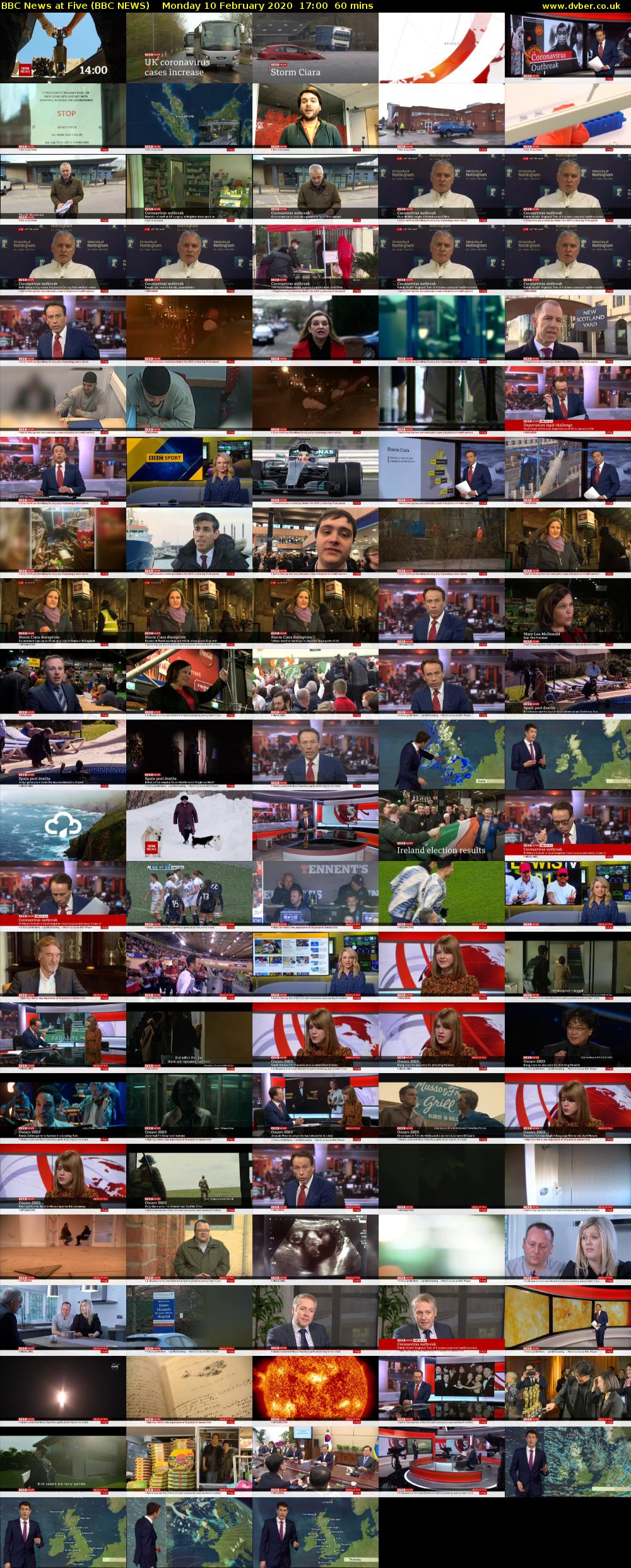 BBC News at Five (BBC NEWS) Monday 10 February 2020 17:00 - 18:00