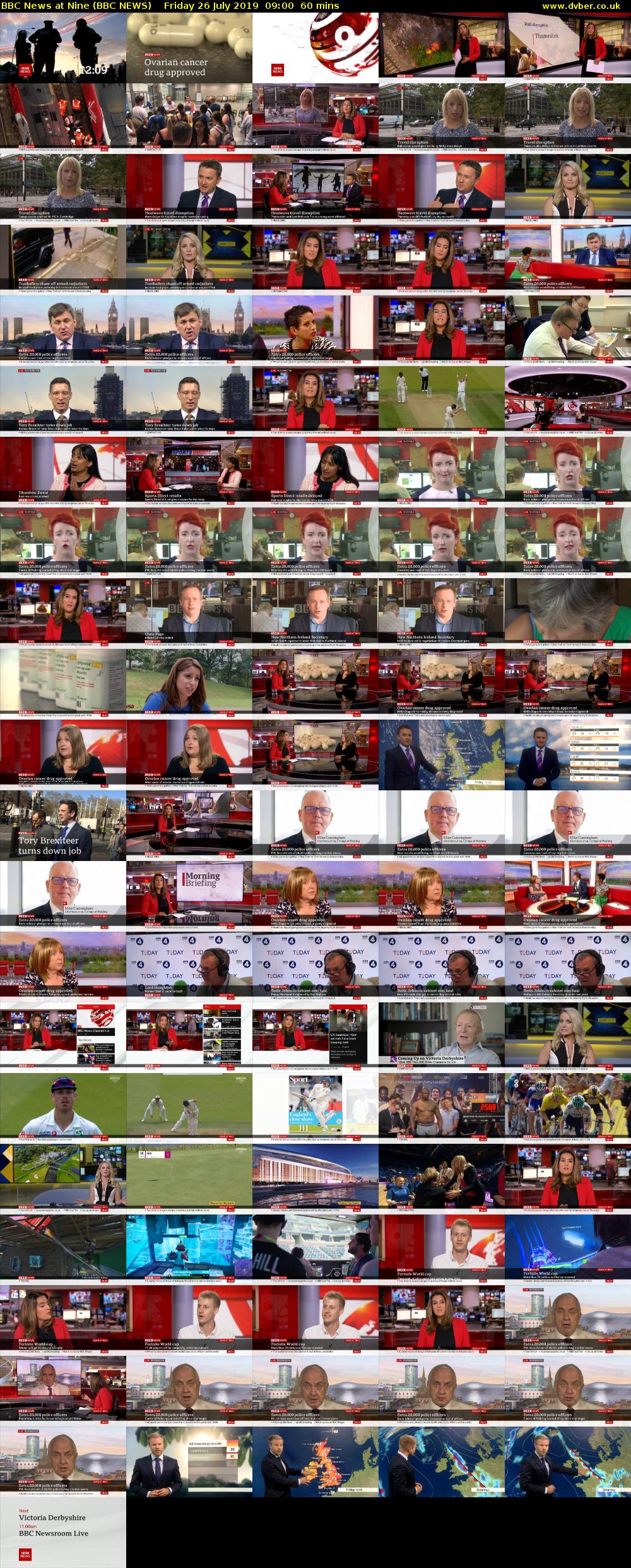 BBC News at Nine (BBC NEWS) Friday 26 July 2019 09:00 - 10:00