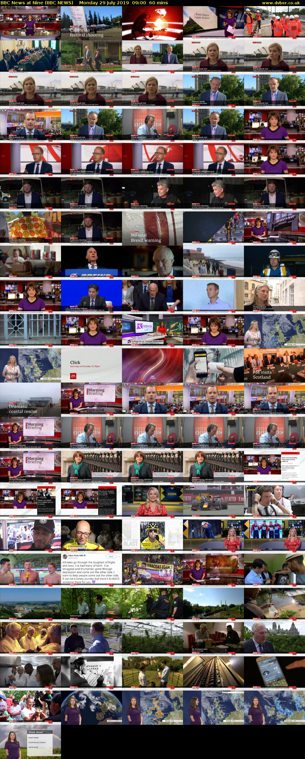 BBC News at Nine (BBC NEWS) Monday 29 July 2019 09:00 - 10:00