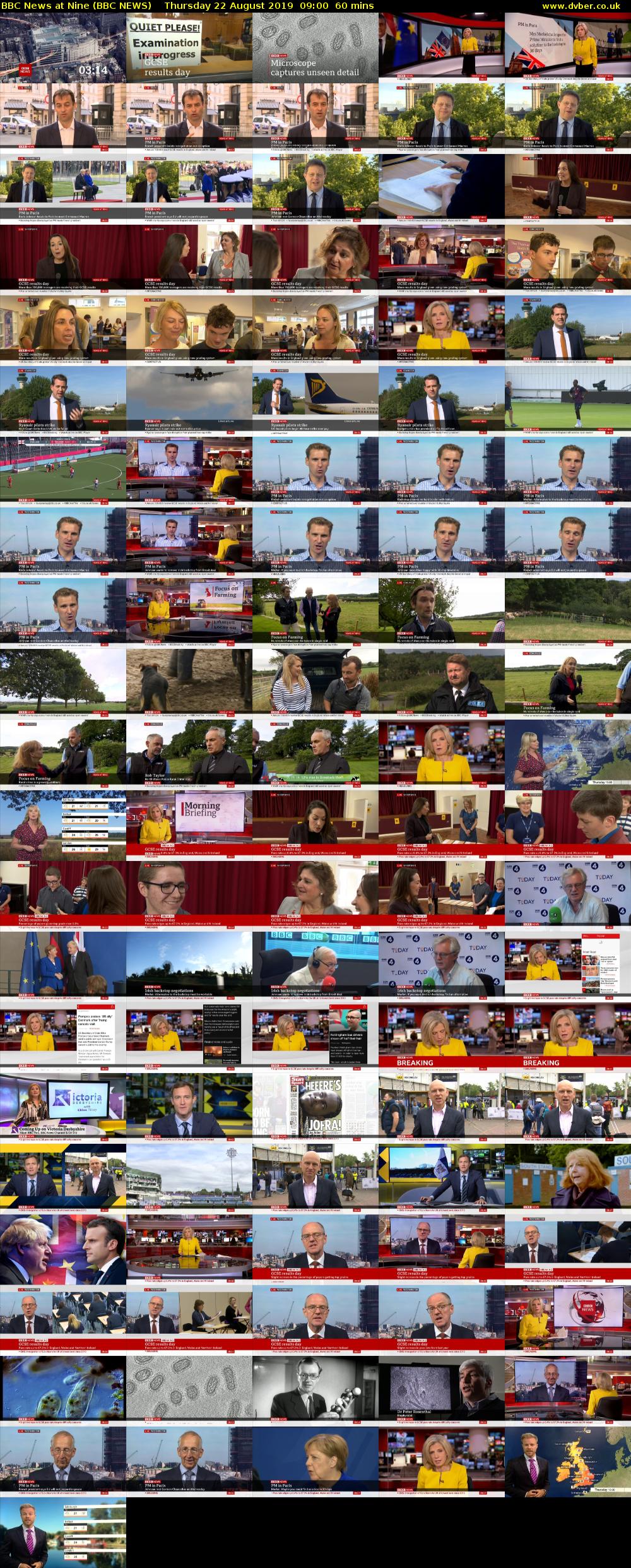 BBC News at Nine (BBC NEWS) Thursday 22 August 2019 09:00 - 10:00