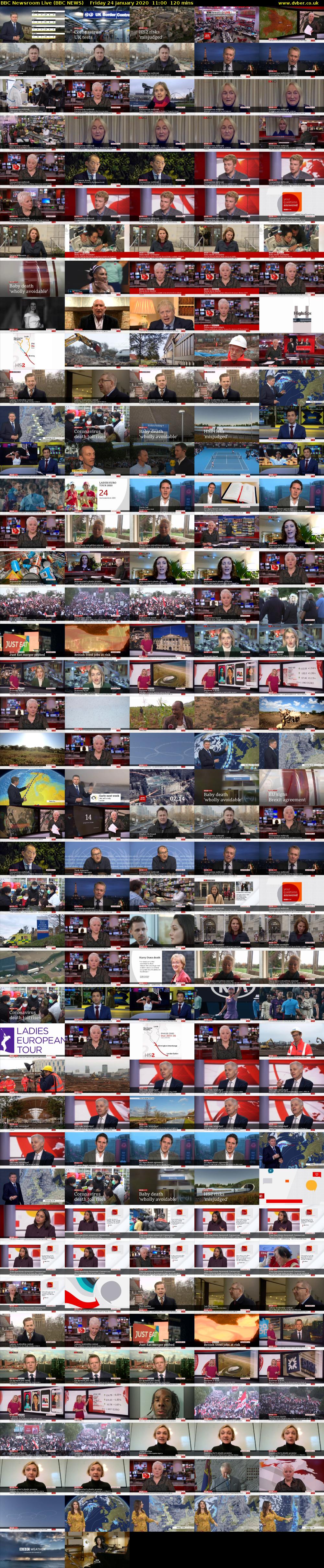 BBC Newsroom Live (BBC NEWS) Friday 24 January 2020 11:00 - 13:00