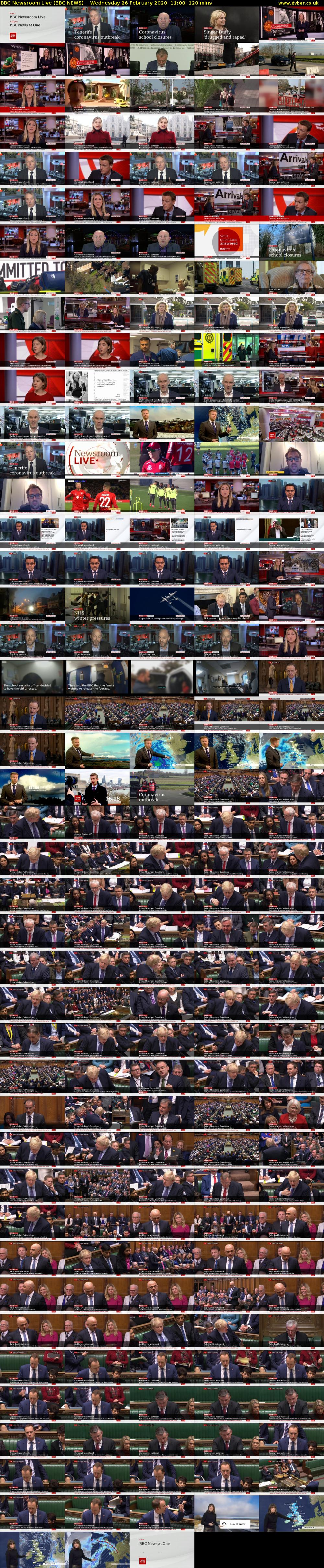 BBC Newsroom Live (BBC NEWS) Wednesday 26 February 2020 11:00 - 13:00