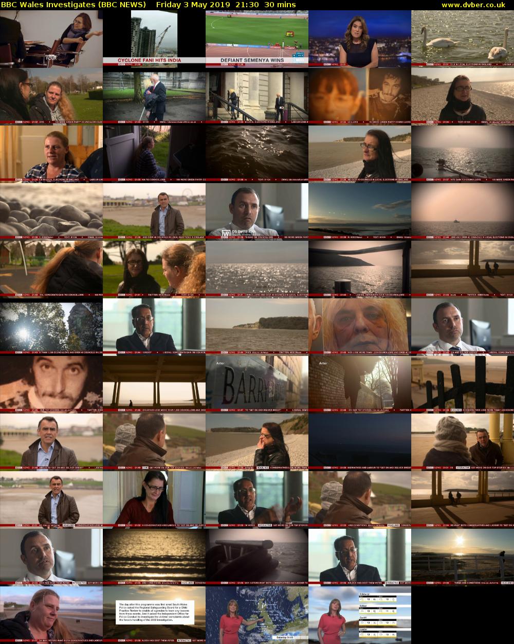 BBC Wales Investigates (BBC NEWS) Friday 3 May 2019 21:30 - 22:00