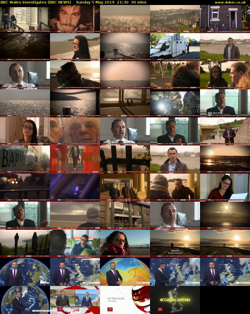 BBC Wales Investigates (BBC NEWS) Sunday 5 May 2019 21:30 - 22:00